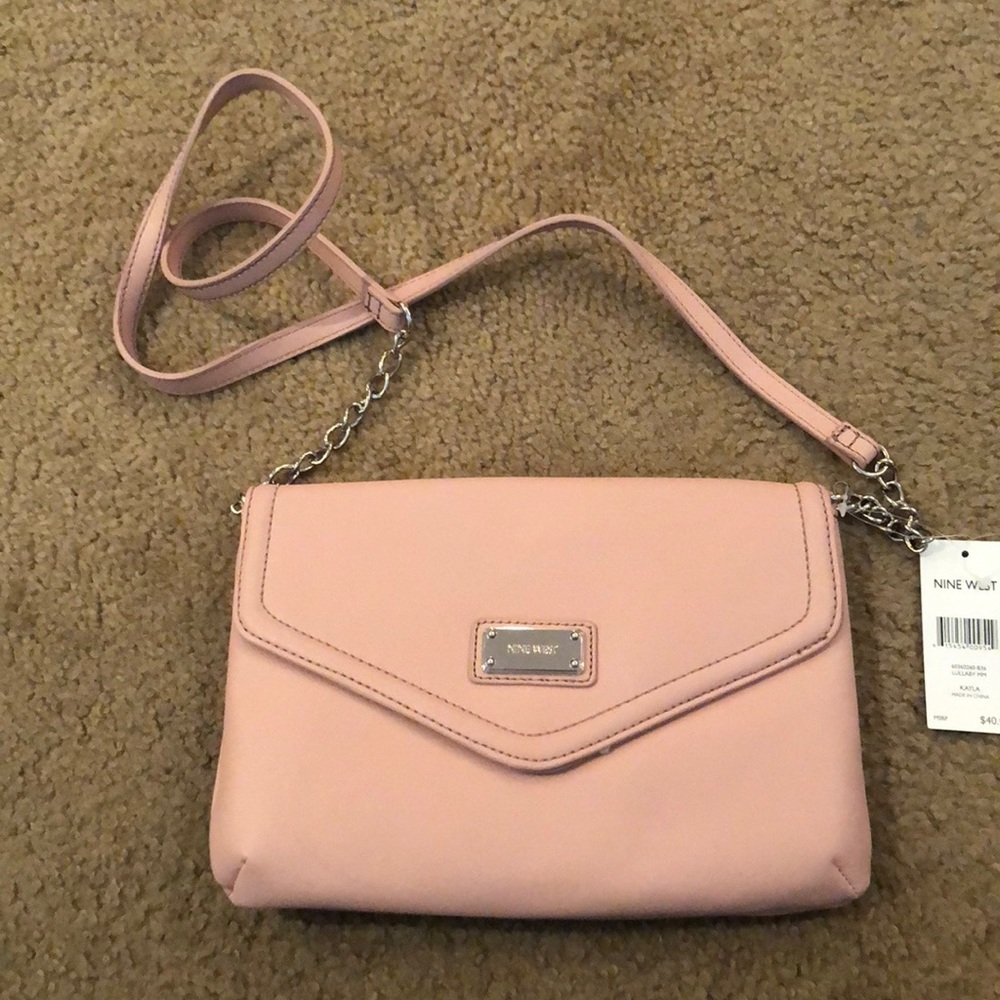Nine West blush pink cross body bag